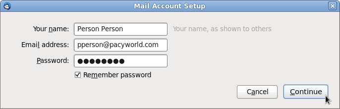 Mail Account Setup 2